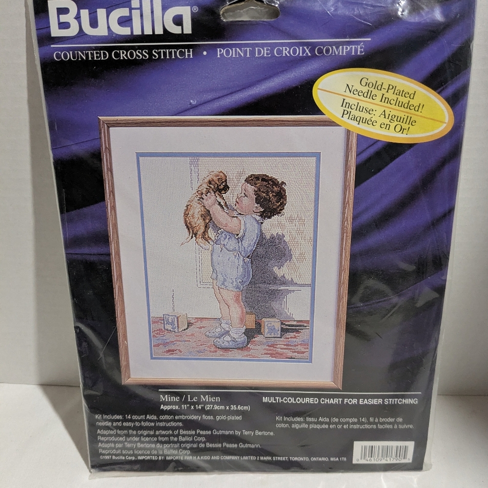 Bucilla counted cross stitch "Mine" #41790 Sealed